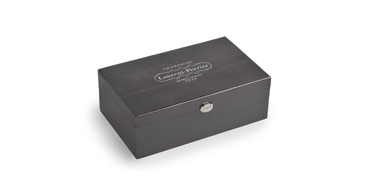 cassetta 2 bottiglie cofanetto laurent perrier 1
